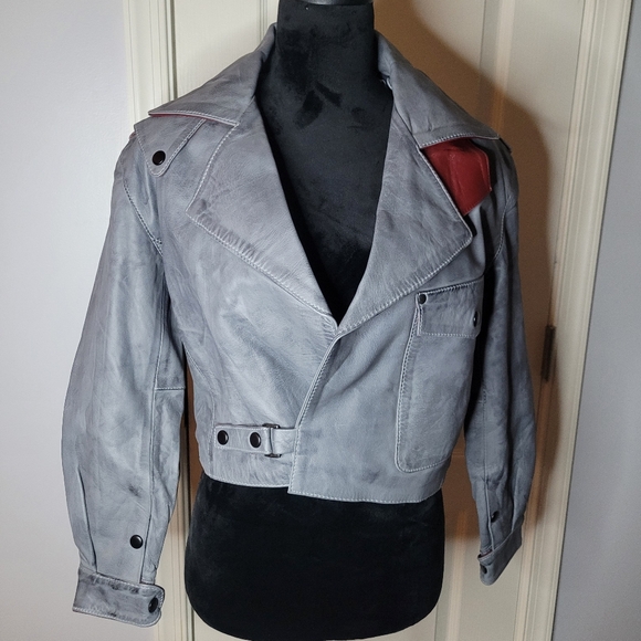 ALEEZA PARIS Brett Lamb Skin Leather Jacket. Sz S. NWT - Picture 11 of 15